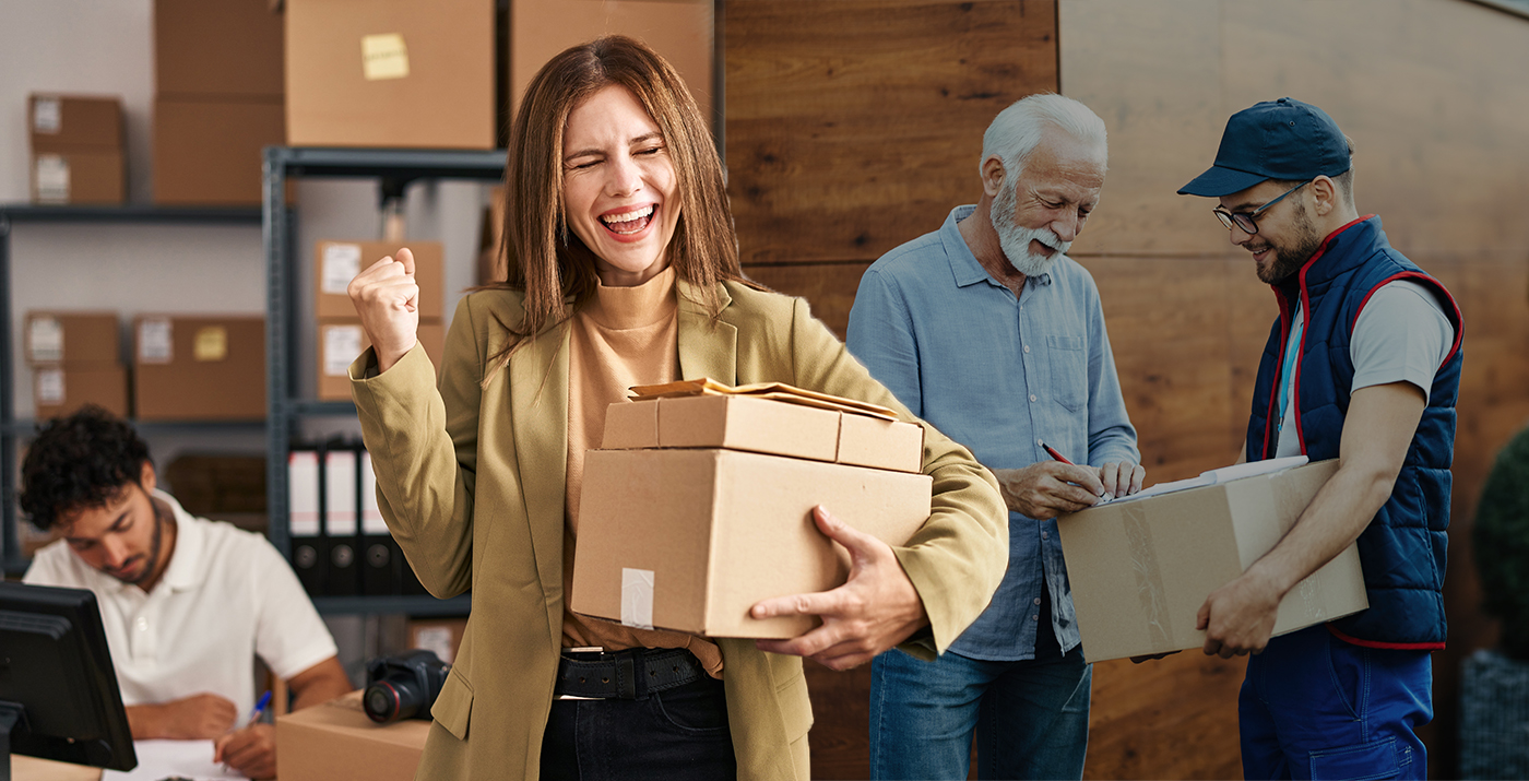 a photo with home delivery and PUDO